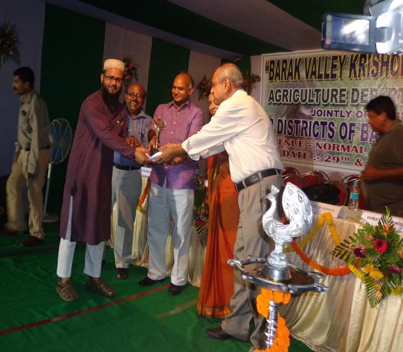 Awarded for Agricultural development through scientific process in the district by Hon’ble Minister and Public Representatives on 15th August